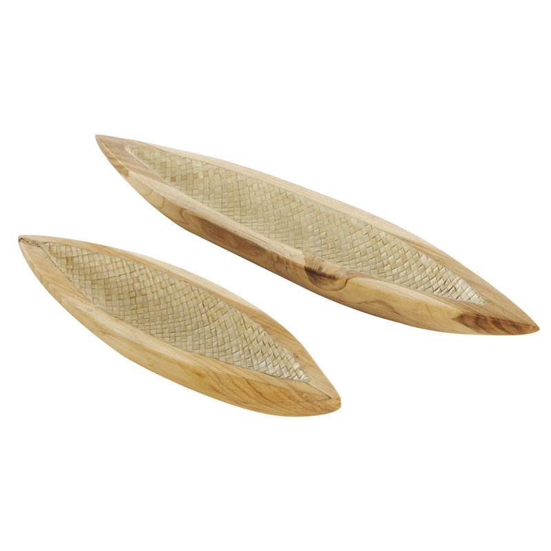 Plateau en bois de teck Cole and Grey