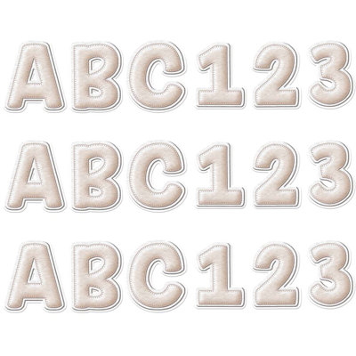 Eureka A Close-Knit Class Blue Felt Deco Letters, 179 Per Pack, 3 Packs