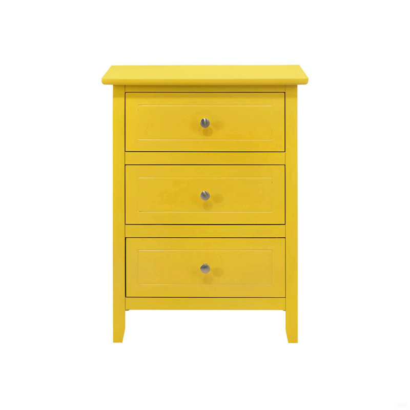 Table de chevet transitionnelle grise sophistiquée, Gris