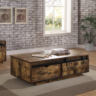 Table basse à piédestal avec rangement Austerio