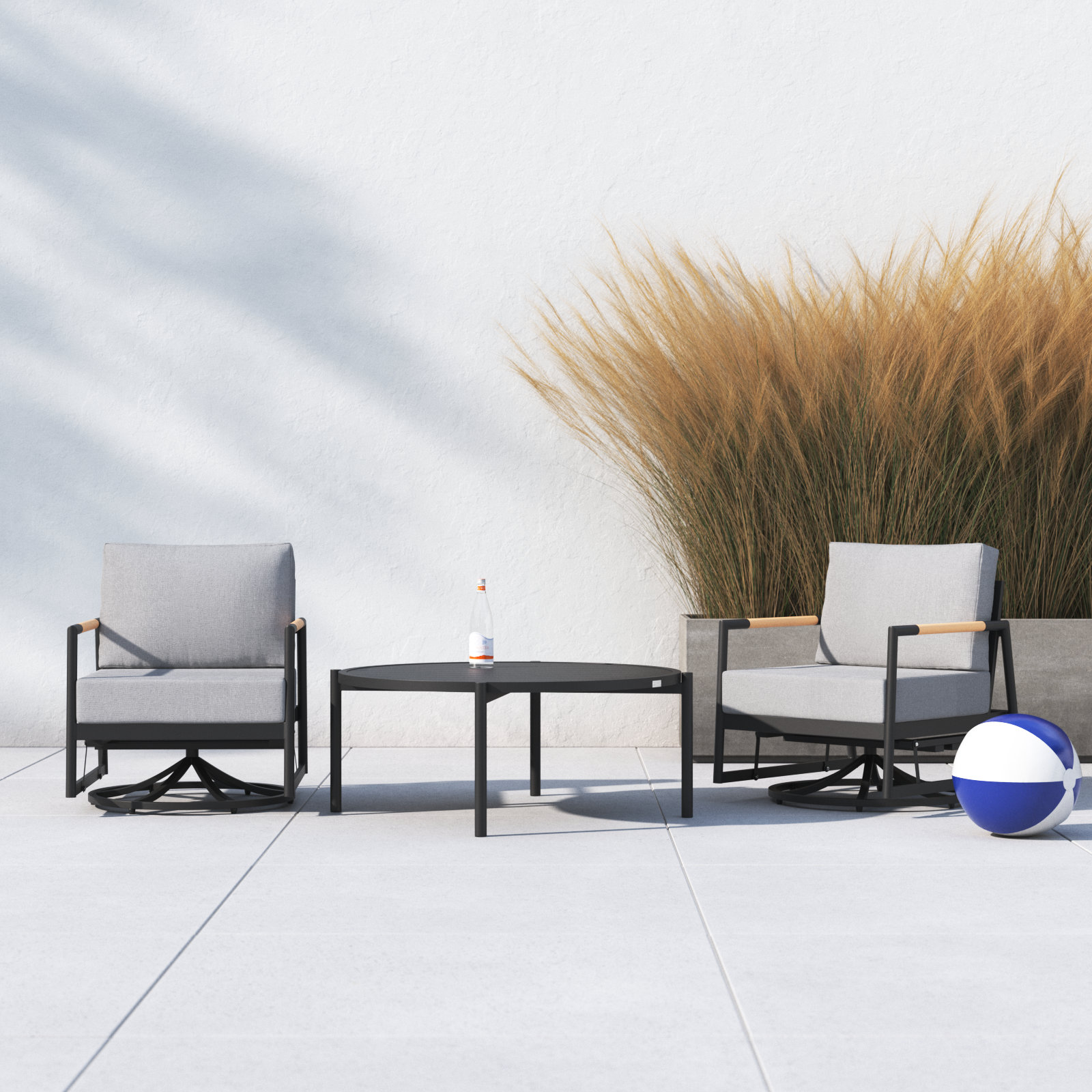 Ardys 2 - Person Patio Conversation Set with Cushions