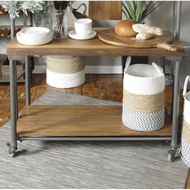 Kaliyah Solid Wood Top Kitchen Island