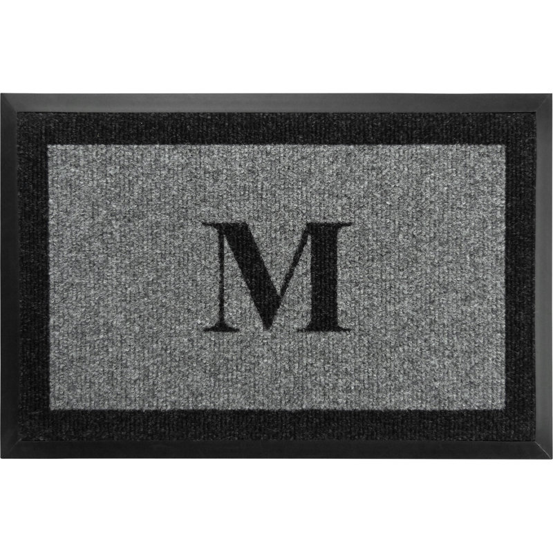 Tapis d'extérieur antidérapant Asai, Gris, M, l 24 po x L 36 po