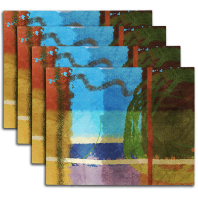 Napperon abstrait en polyester