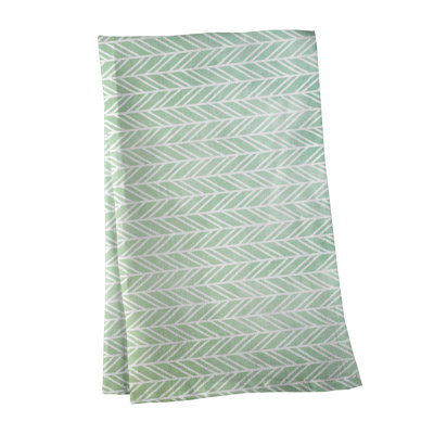 Serviette à thé à motif chevrons