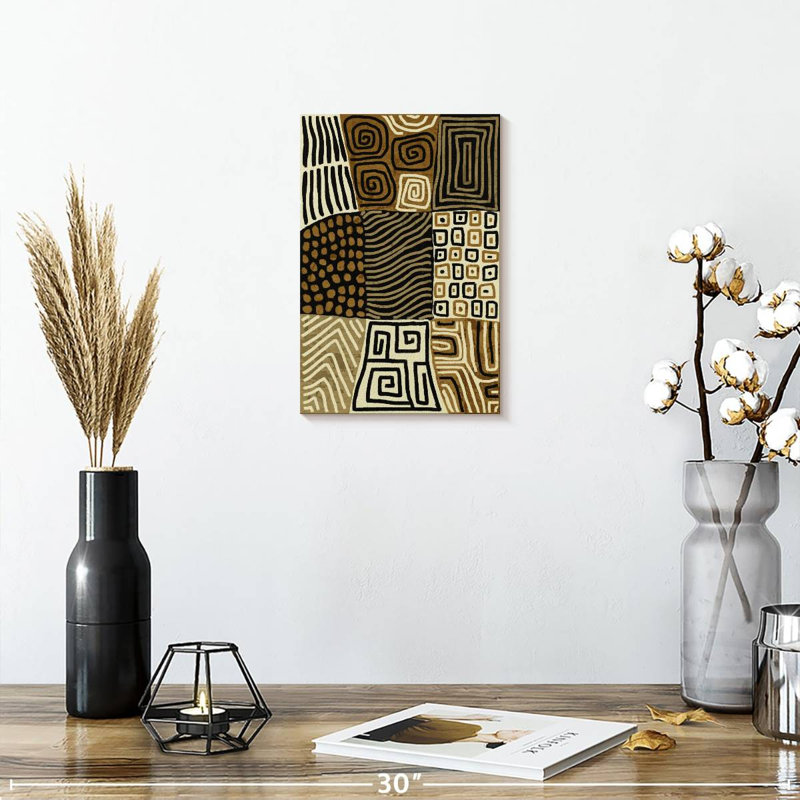 Avery Neutral Tribal Lines, 12" H x 8" W
