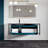 Sueann 51" Wall Mounted Blue Bathroom Vanity Set