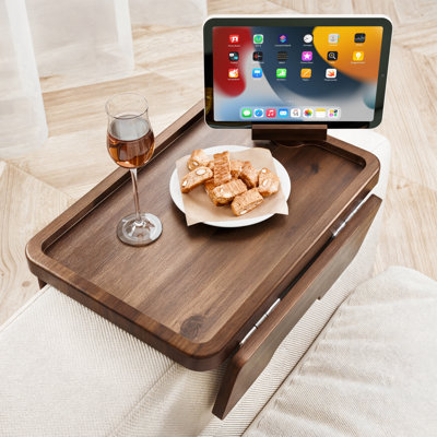 Plateau pour accoudoirs en bois d'acacia