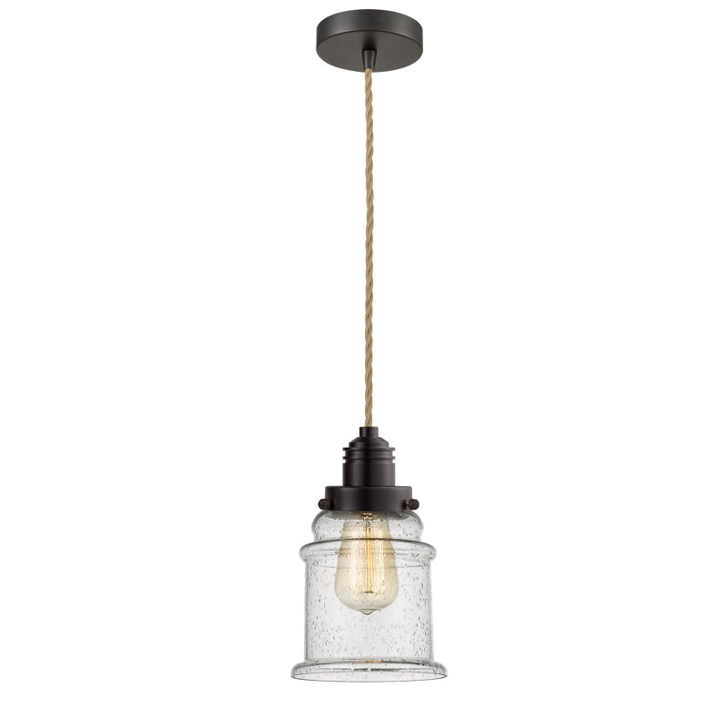 Cecil 1 - Light Single Pendant, Oil Rubbed Bronze