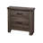 Natural Finish Striking Wooden Nightstand Bedside Table 2X Drawers Storage Bedroom Furniture