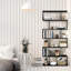 Nafeeza 192cm H x 80cm W Geometric Bookcase-1548205100-1548205097
