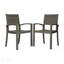 Chaises de salle à manger empilables en bois d'acacia avec finition en teck pour petits espaces et sièges de patio élégants-1670259768
