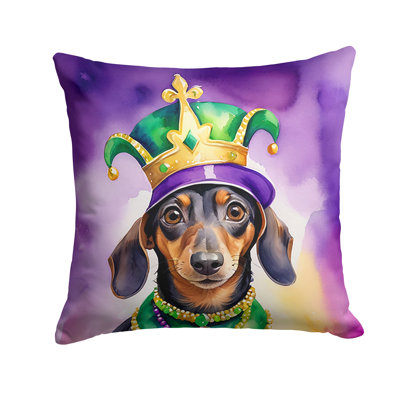 King of Mardi Gras Throw Pillow