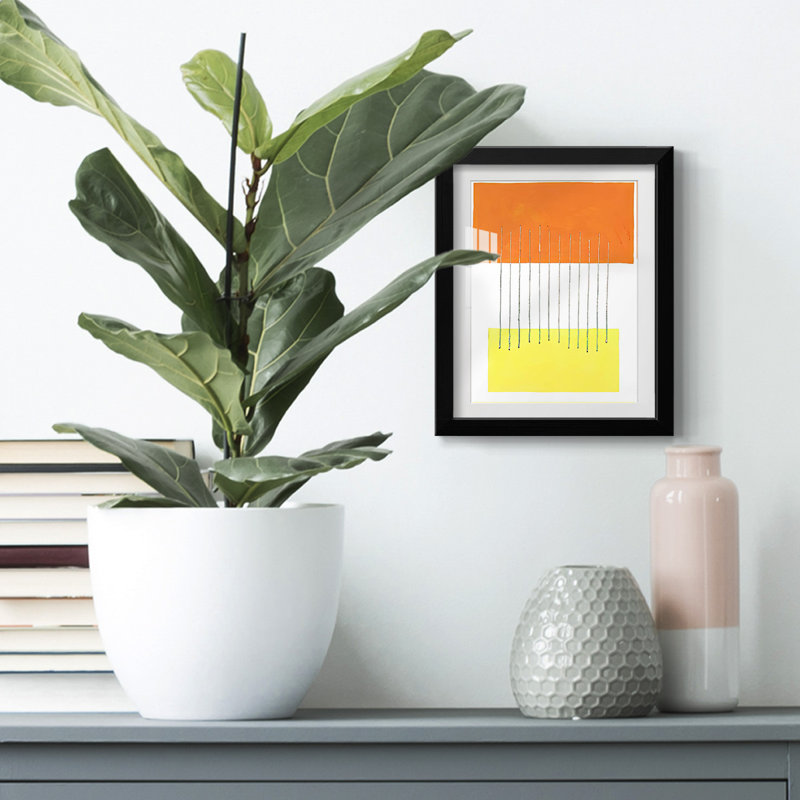 Modulation III -Framed Print, 25.5" H x 17.5" W, Black