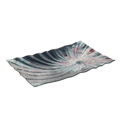 Denelle Glass Decorative Plate - Set of 1