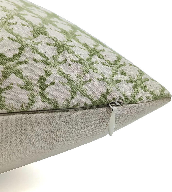 Coussin en coton fabriqué à la main Fabcline, Carrée, 24 po x 24 po