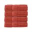 Ensemble de 4 serviettes Willow - 100% coton peigné, 630 g / m² de qualité supérieure, corail, ultra-doux et très absorbant (4 serviettes à main)-501306312-501306321