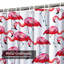 Rideau de douche imperméable avec 12 crochets Flamingo-1759065932