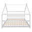 Lit double en bois pleine grandeur, blanc (-117249854-117249852