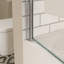 Pare-baignoire pivotant avec verre trempé de 1/4 po et barre à serviettes 3458