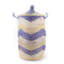 Senegalese Basket: Large Hamper We Graphic Print - Navy/White