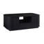 Table basse ovale de luxe moderne 46,5 po avec tiroirs et compartiments de rangement (table incluse seulement)-1355067363