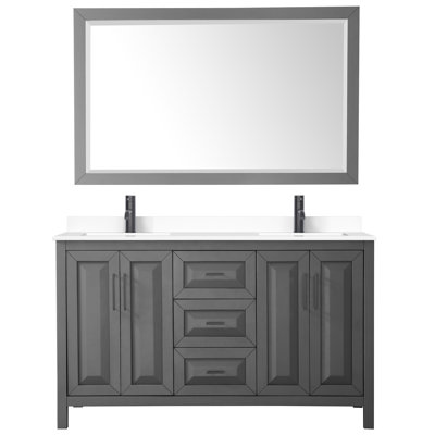 Ensemble de meuble-lavabo double avec miroir Daria