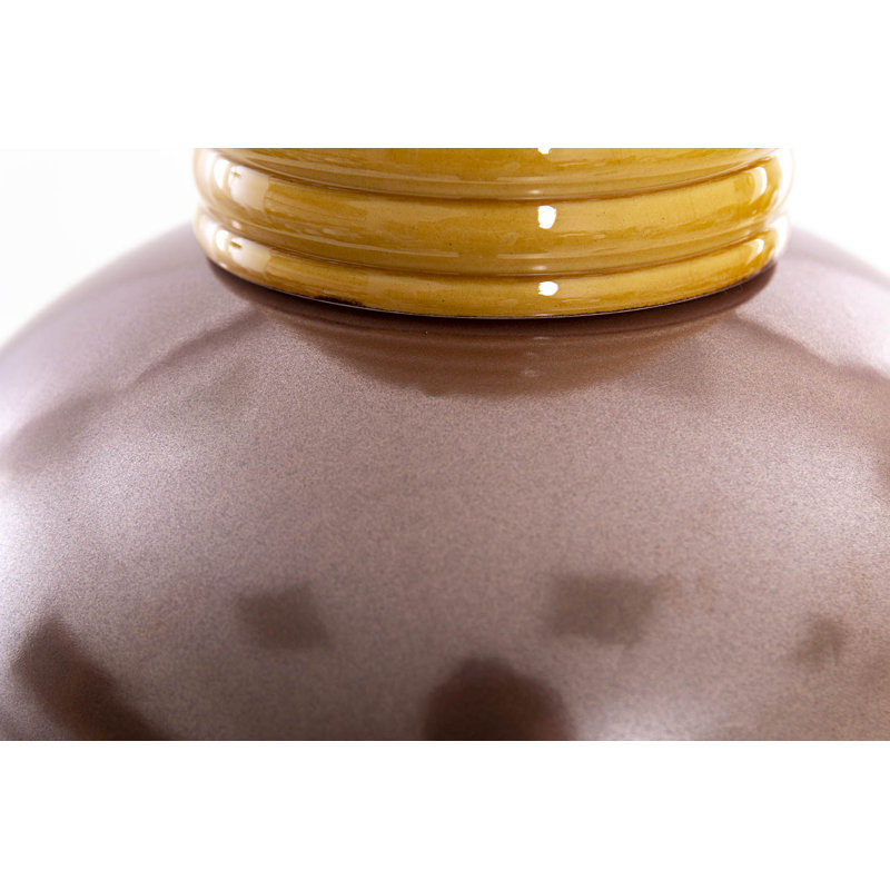 Marceno YELLOW / COPPER 27Cm Ceramic Jar