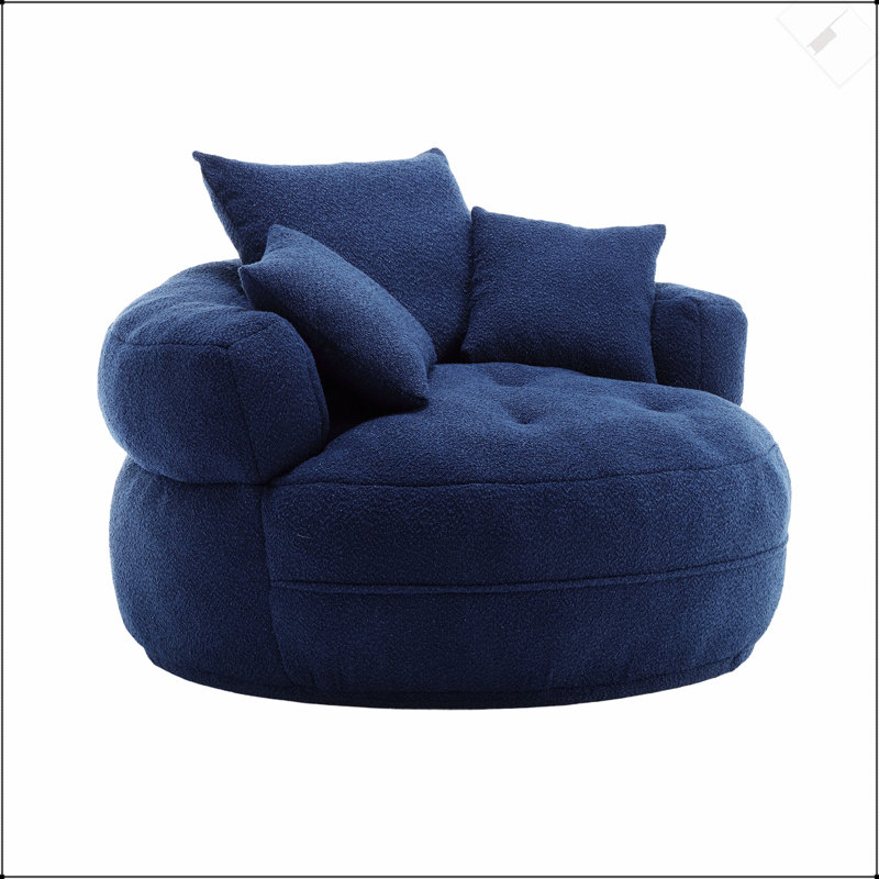 Canapé-lit simple en chenille éponge, sans assemblage requis, fauteuil-lit moderne moelleux pour le salon, la chambre à coucher et le salon