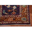 Tapis mauve et orange à motif de teinture végétale Oushak 3 x 10