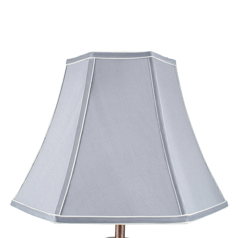 Ervine 28 cm H Bell Silk Lamp Shade ( Screw On ), 28cm H x 36cm W x 36cm D