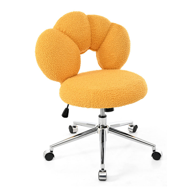 Nickolous Teddy Office Chair, Yellow