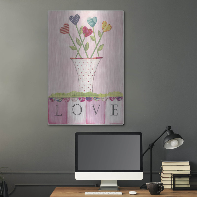 «Love» par Courtney Prahl, art de luxe en métal «Love» par Courtney Prahl