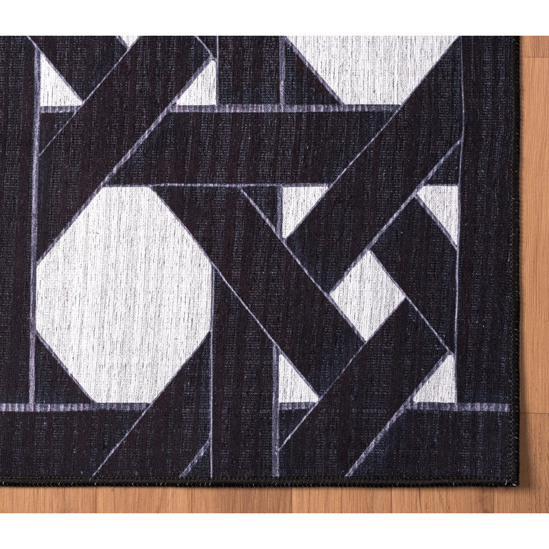 Abstract Indoor Rug, Rectangle 7'9" x 10'2"