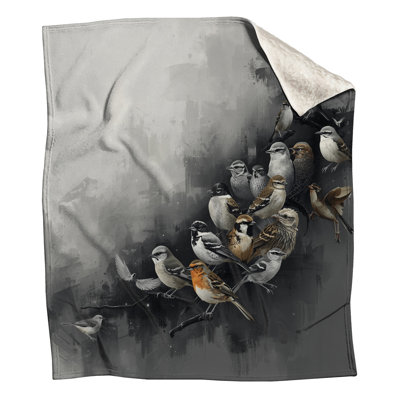 Group Of Small Birds Blankets
