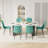Marble texture 70.9 "Rectangular Dining Table Set-55343820-55343818-55214779