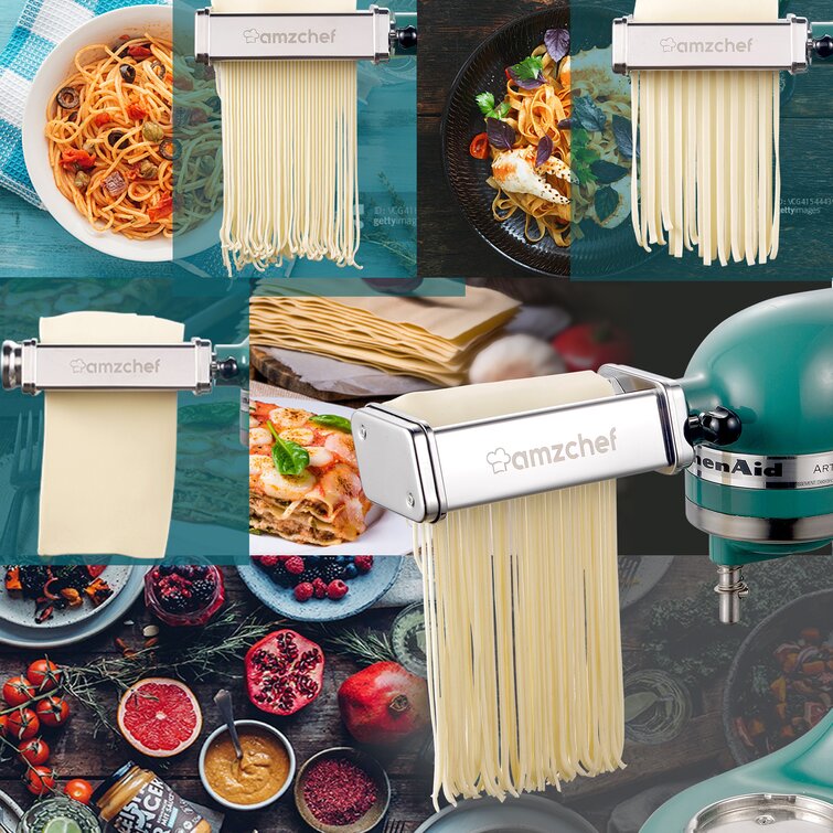 2022 3 in 1 3-Piece Pasta Roller&Cutters Attachment Set for