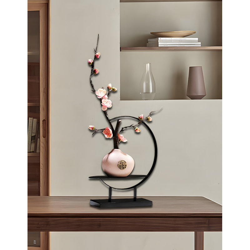 Décoration de bouteille de fleur de prunier