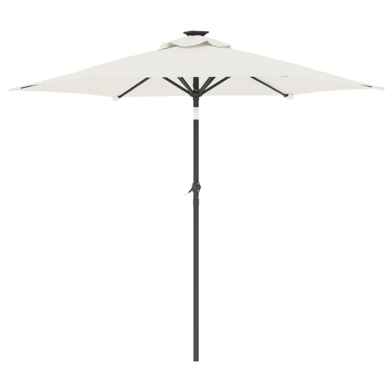 Beach Parasol, 212cm H x 225cm W x 225cm D, White