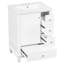 Meuble-lavabo blanc 24 po avec lavabo et base de meuble-lavabo gris 36 po seulement-1645003224