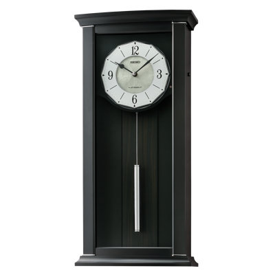 QXM605KLH Pendulum Melodies Clock, Black