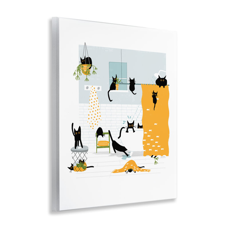 «Black Cats Bath Time» par Leeza Hernandez