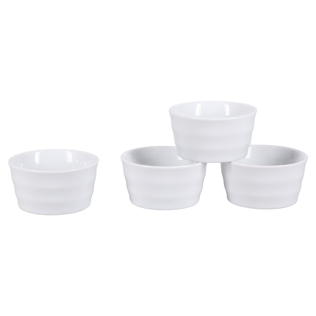 BIA Cordon Bleu Stockholm White Porcelain 3 oz Ramekins (Set of 4) BIA Cordon Bleu