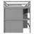 Full-Size Loft Bed with Built-In Wardrobe, Desk, Storage Shelves & LED Lights – Space-Saving Bedroom-GREY-389978201