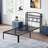 14 Inch Metal Bed Frame With Headboard And Charging Station No Box Spring Needed-107361070