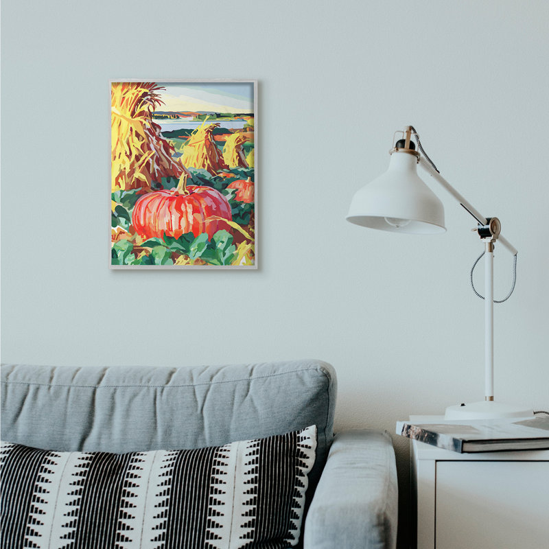 « citrouille patch automne design landscape design » par le samedi soir, reproduction d’impression