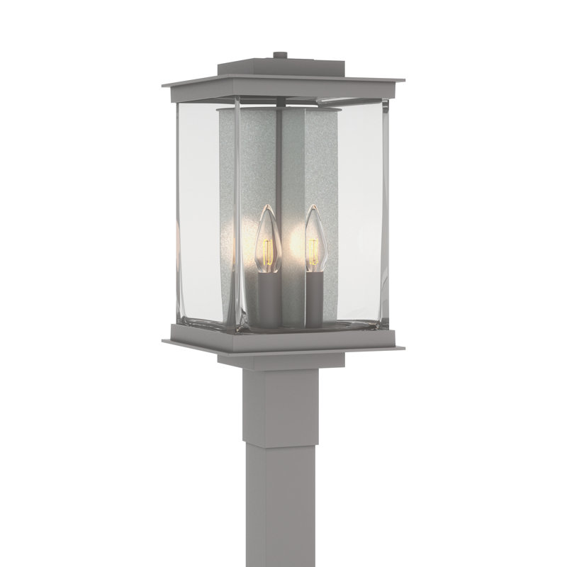 Kingston 1 - Light 20.1" H Hardwired Lantern Head, Translucent Vintage Platinum, Coastal Burnished Steel
