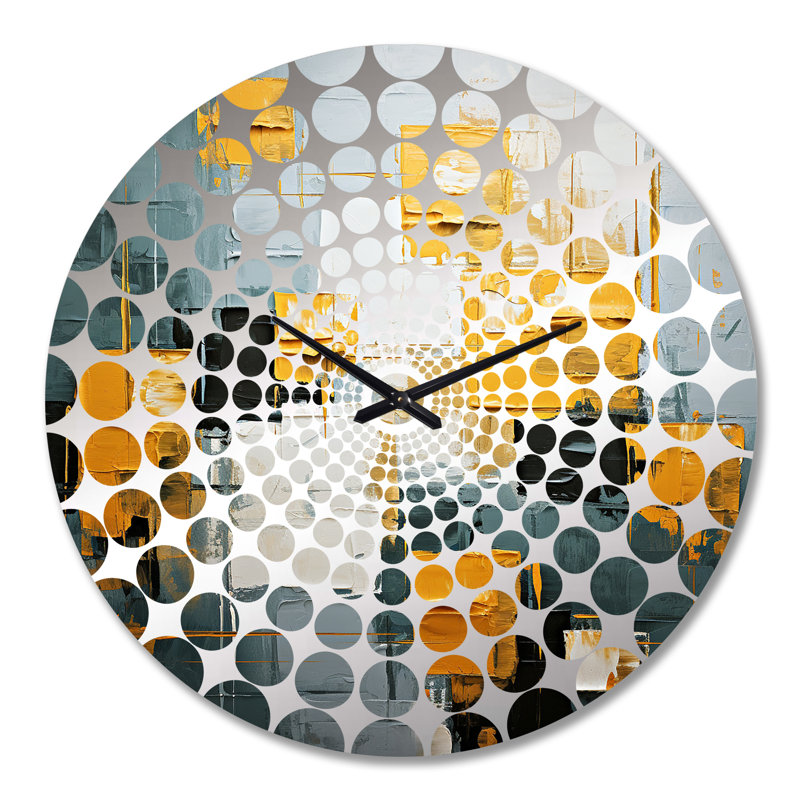 Annegie - Horloge murale peinture abstraite, Très grand