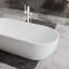 59" L x 30" W Freestanding Soaking Solid Surface Bathtub-124635953