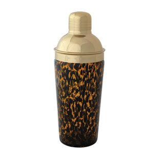 20-Ounce Confetti Glass Cocktail Shaker With Stainless Steel Top